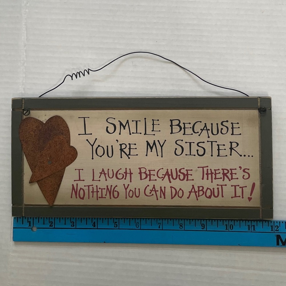 Sister Gift Wooden Sign Plaque Sisters Home Decor‎ Wall Hanging